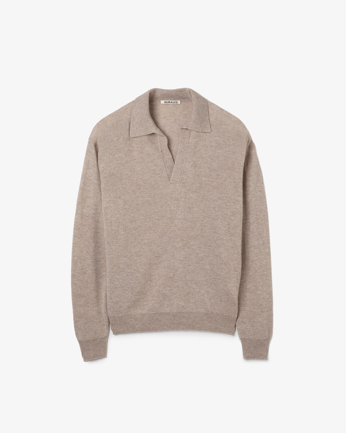 SUPER FINE CASHMERE SILK KNIT SKIPPER POLO