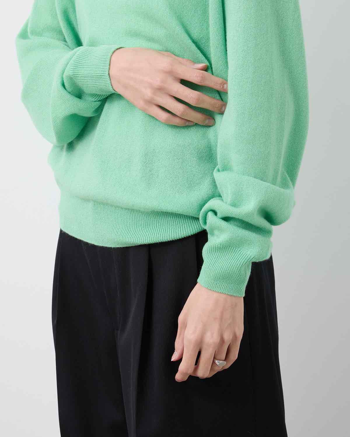 SUPER FINE CASHMERE SILK KNIT SKIPPER POLO