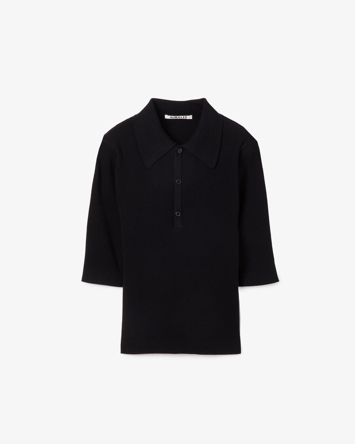 COTTON HIGH GAUGE RIB KNIT POLO