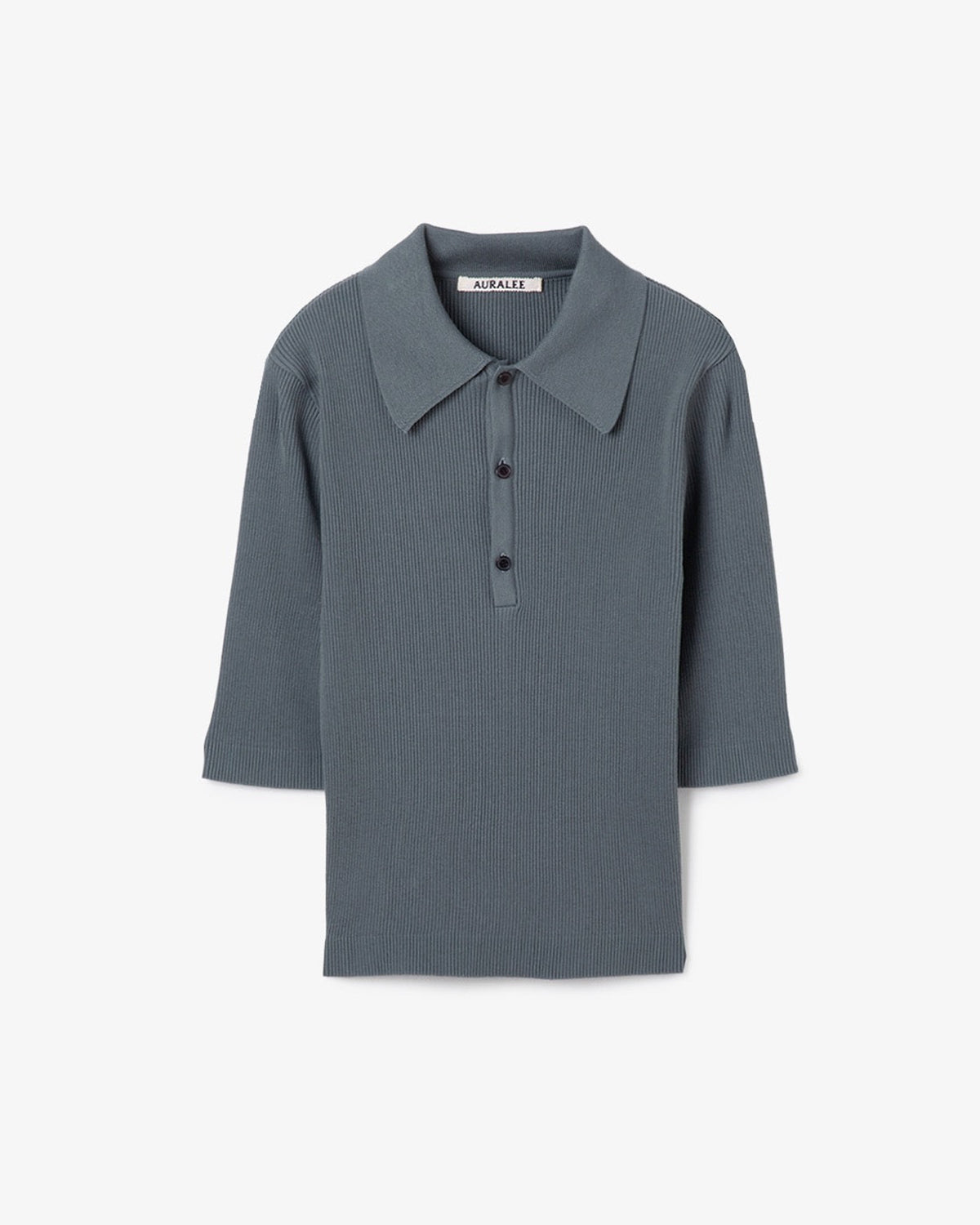 COTTON HIGH GAUGE RIB KNIT POLO