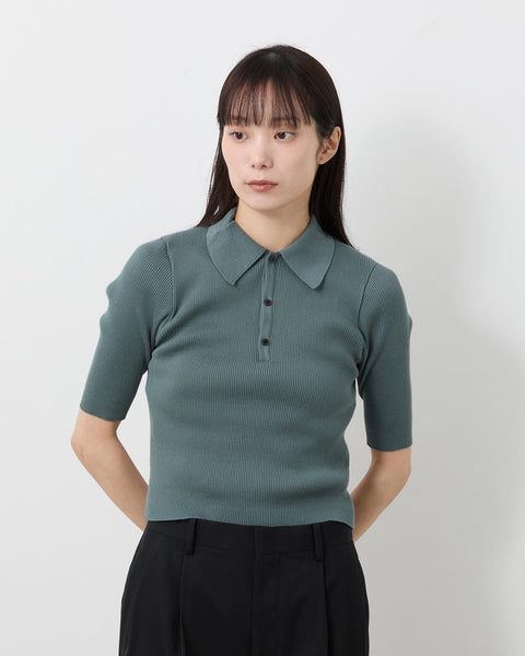 COTTON HIGH GAUGE RIB KNIT POLO – COVERCHORD