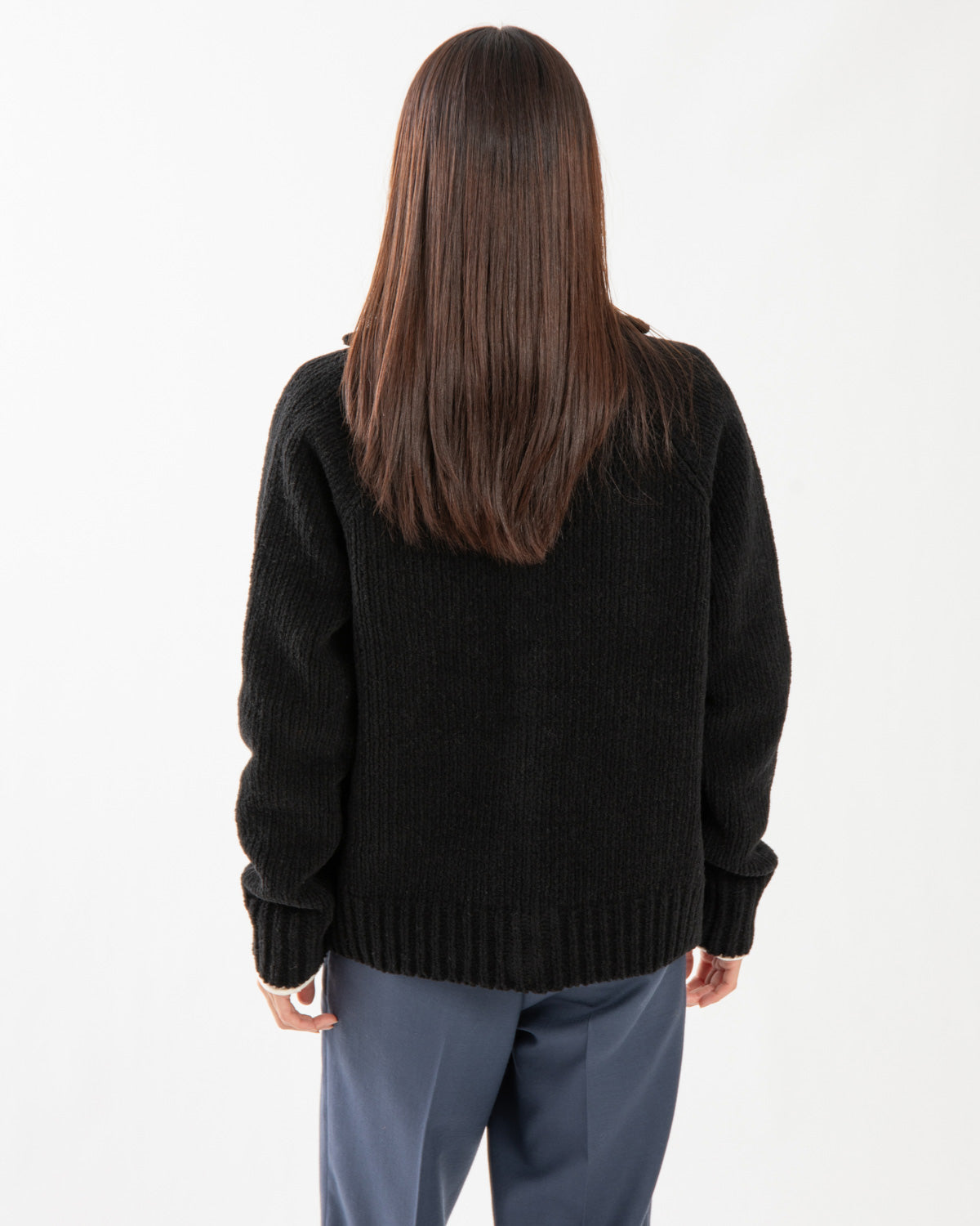 CASHMERE CHENILLE KNIT CARDIGAN