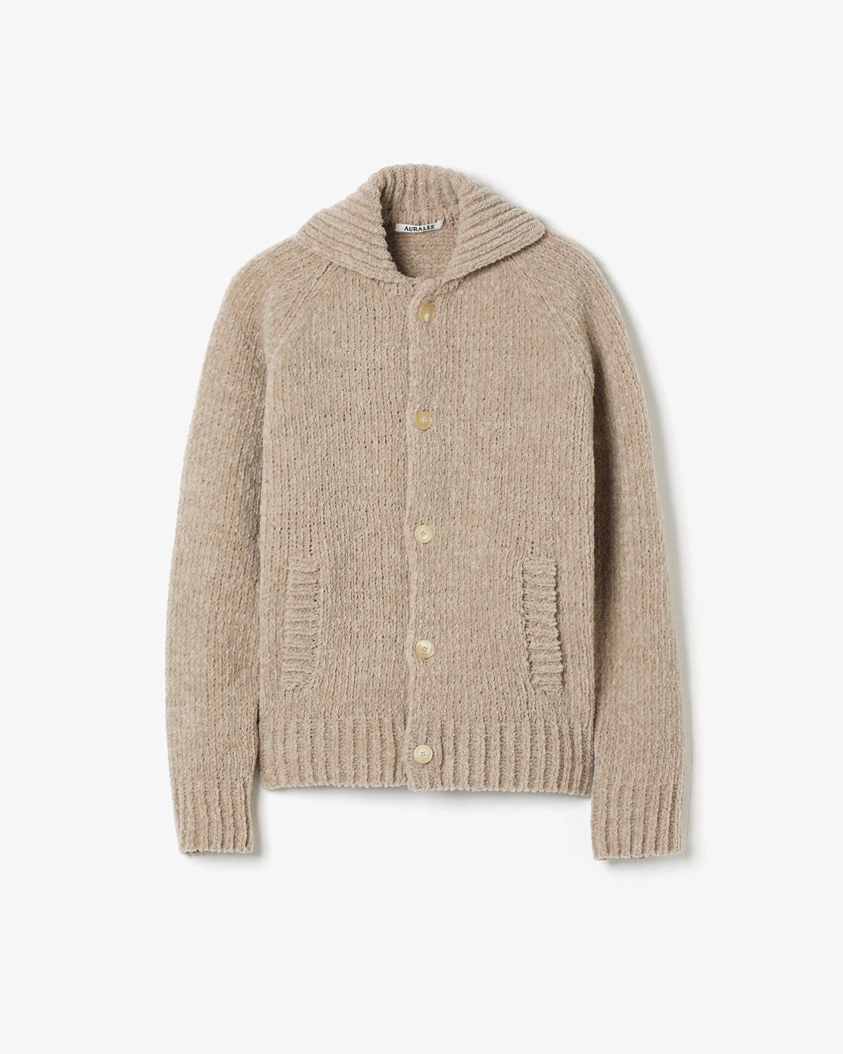 CASHMERE CHENILLE KNIT CARDIGAN
