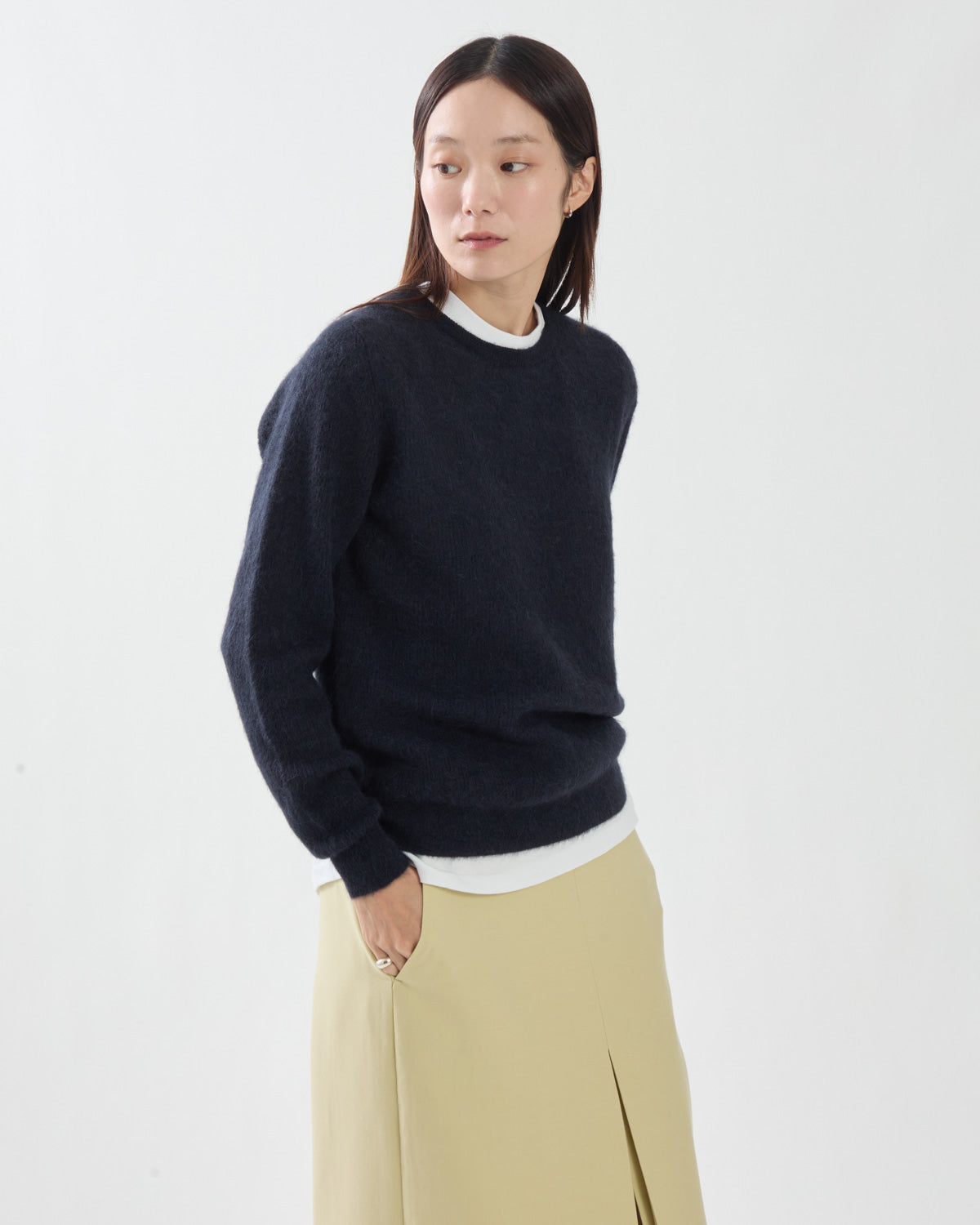 BABY SURI ALPACA SHEER KNIT P/O