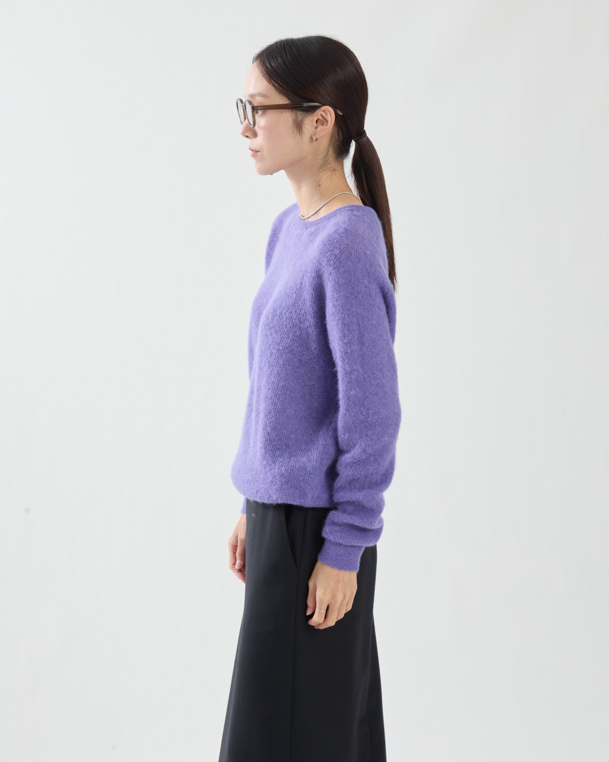 BABY SURI ALPACA SHEER KNIT P/O