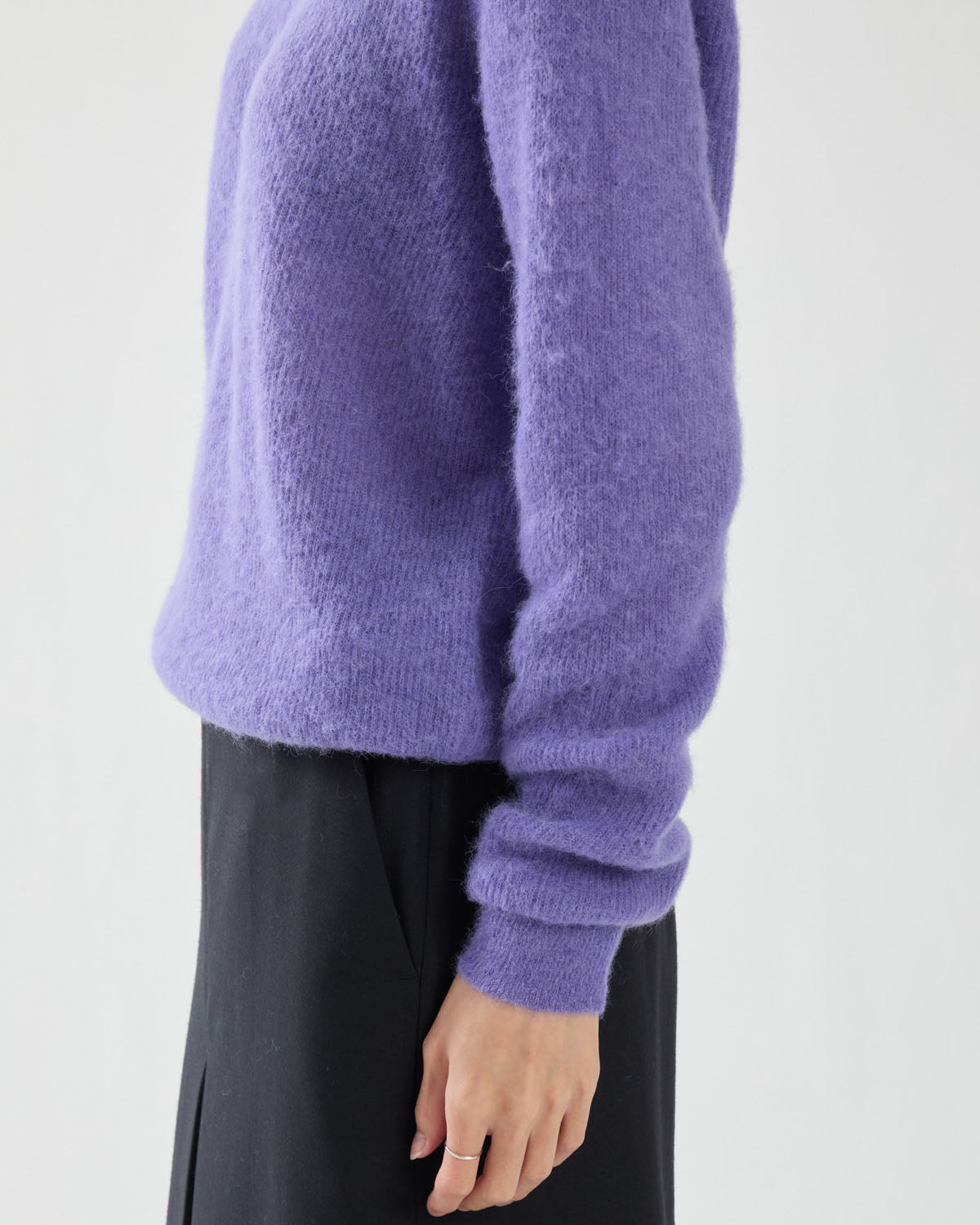 BABY SURI ALPACA SHEER KNIT P/O