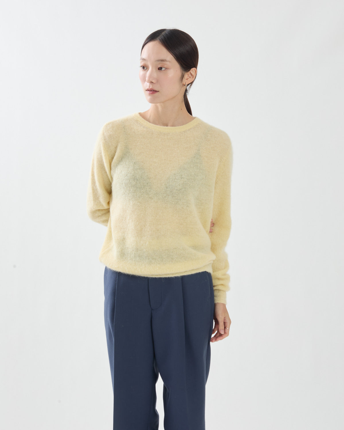BABY SURI ALPACA SHEER KNIT P/O