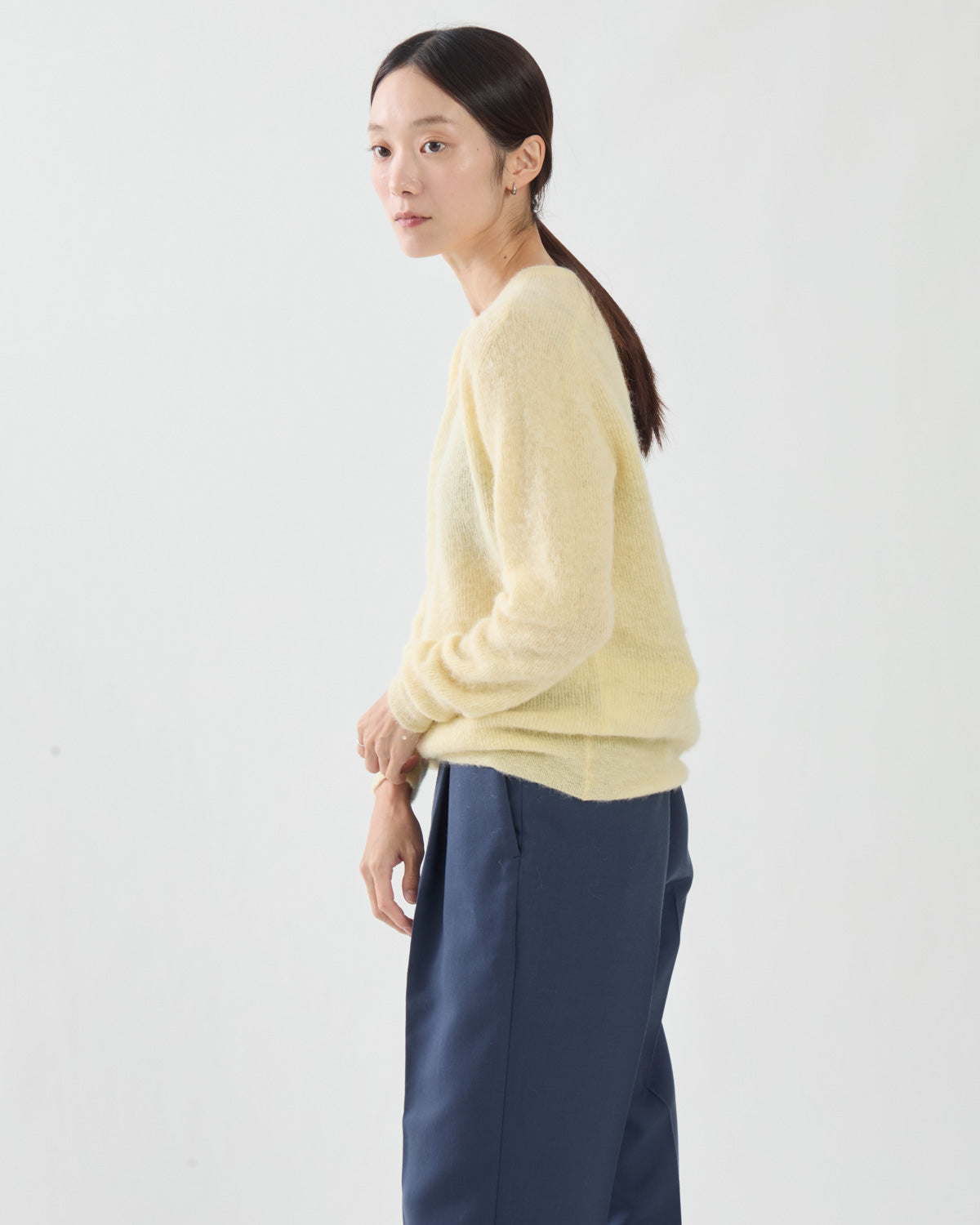 BABY SURI ALPACA SHEER KNIT P/O