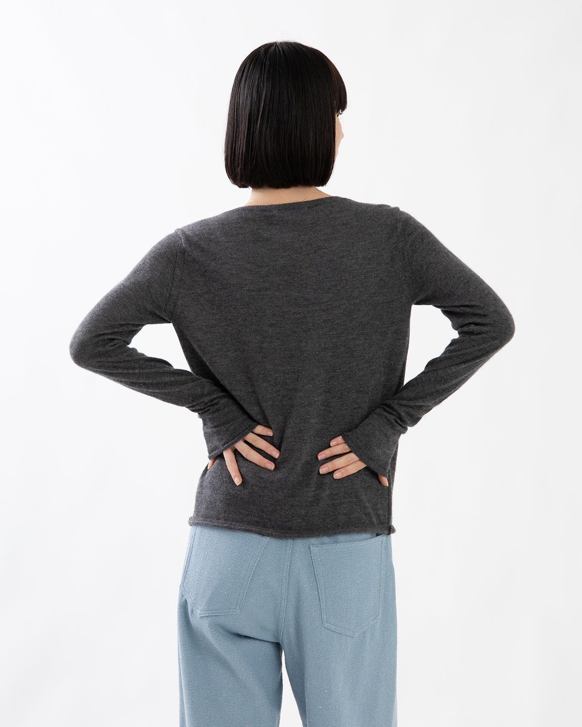 HIGH GAUGE SOFT CASHMERE KNIT P/O