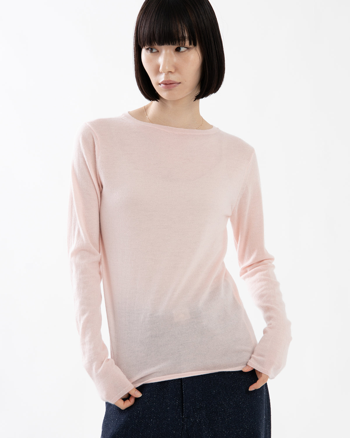 HIGH GAUGE SOFT CASHMERE KNIT P/O