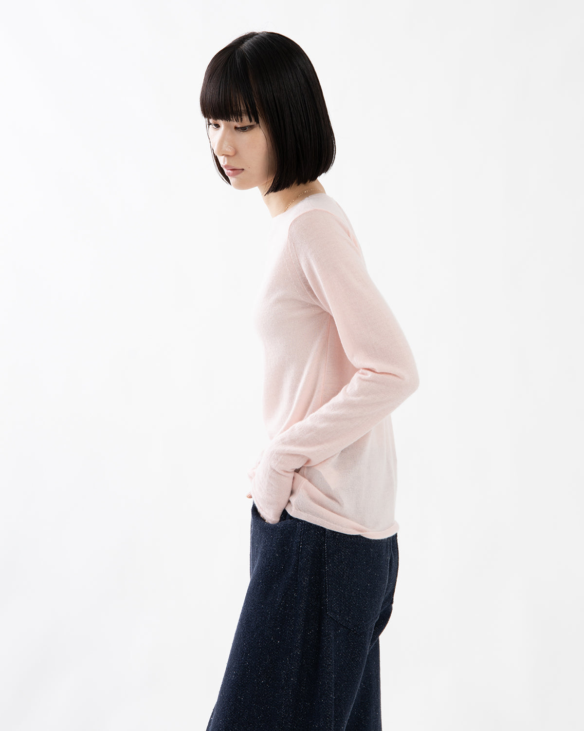 HIGH GAUGE SOFT CASHMERE KNIT P/O