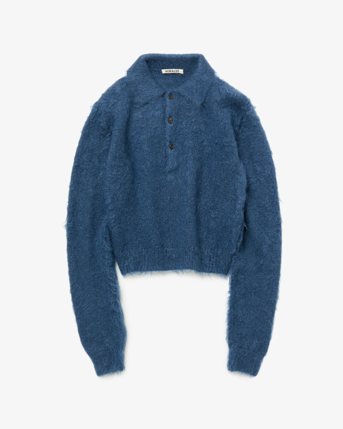 BRUSHED SUPER KID MOHAIR KNIT POLO (WOMEN'S)