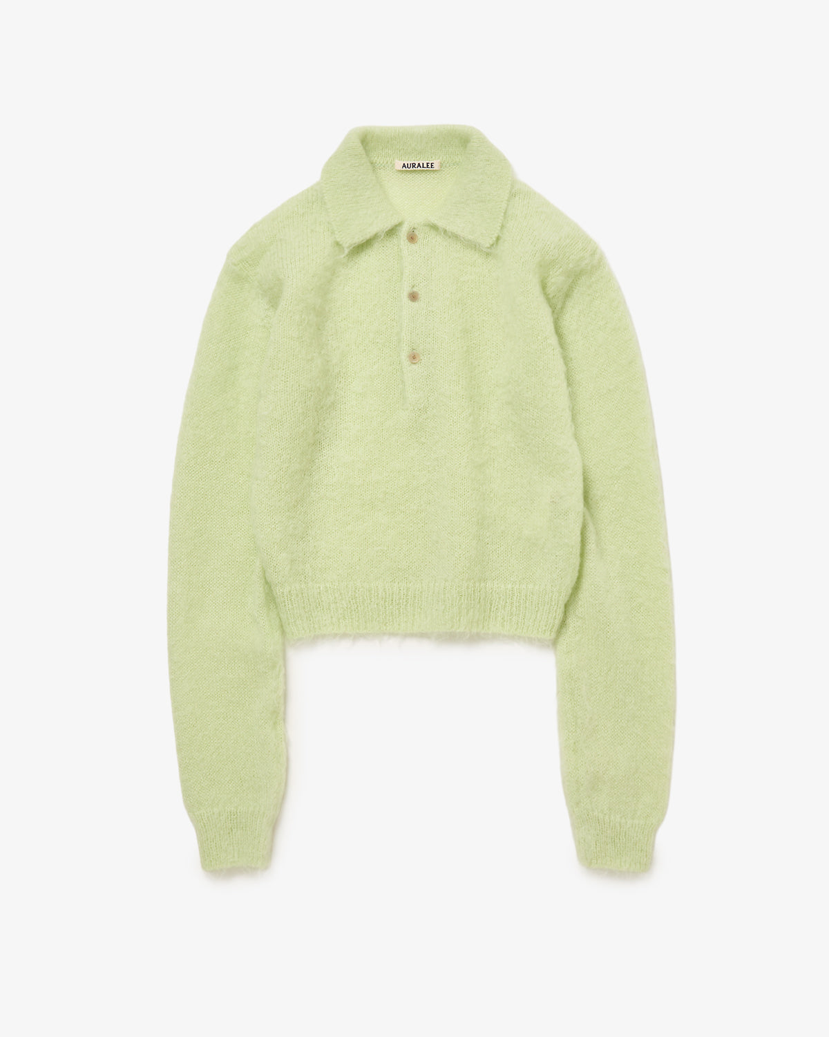 BRUSHED SUPER KID MOHAIR KNIT POLO (WOMEN'S)