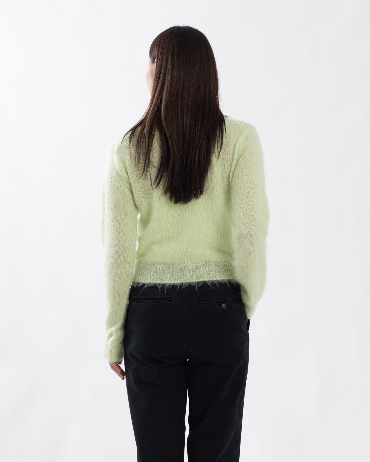BRUSHED SUPER KID MOHAIR KNIT POLO (WOMEN'S)