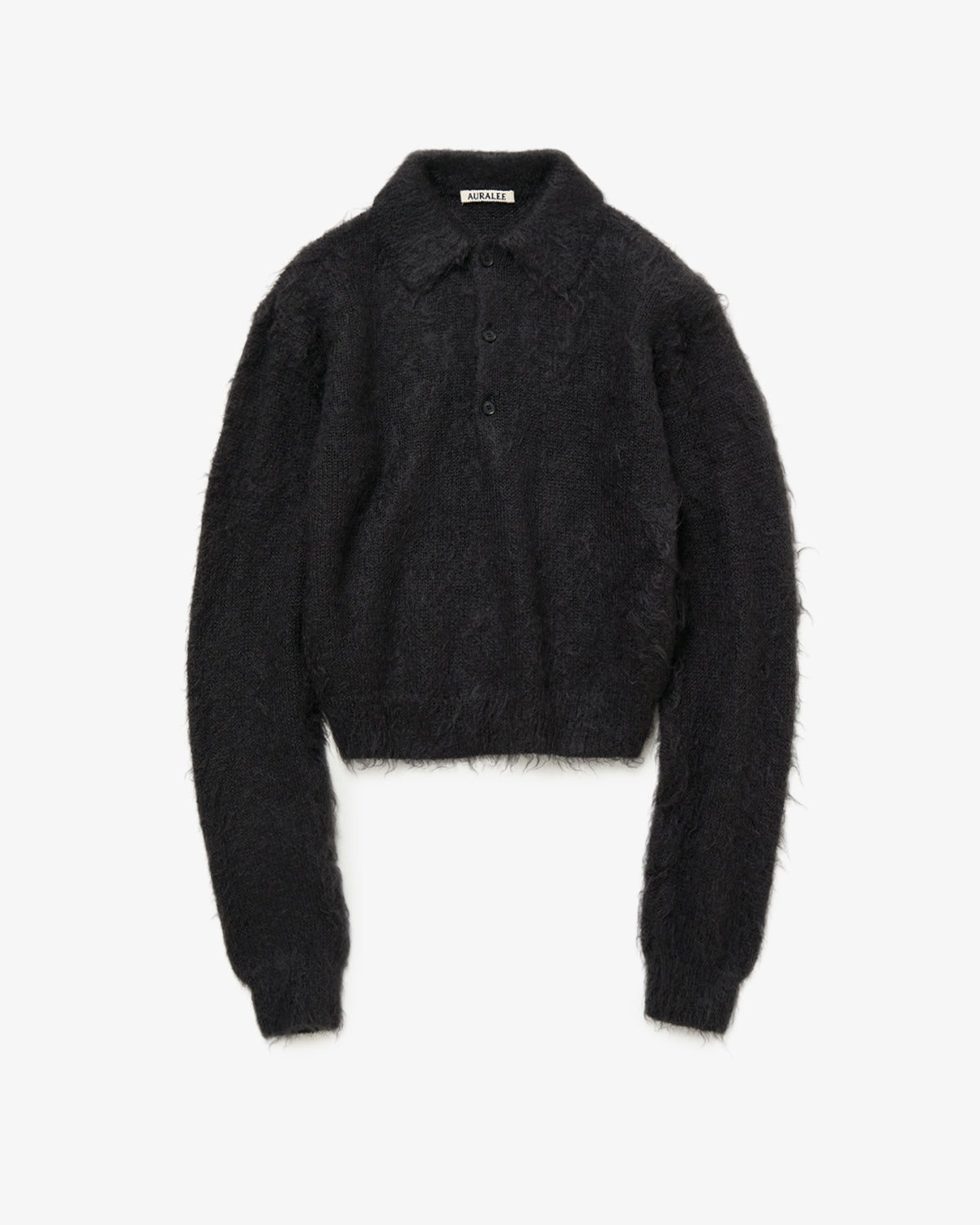 BRUSHED SUPER KID MOHAIR KNIT POLO (WOMEN'S)