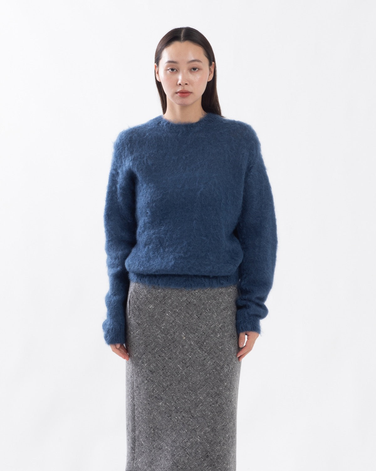 BRUSHED SUPER KID MOHAIR KNIT P/O (WOMEN'S)
