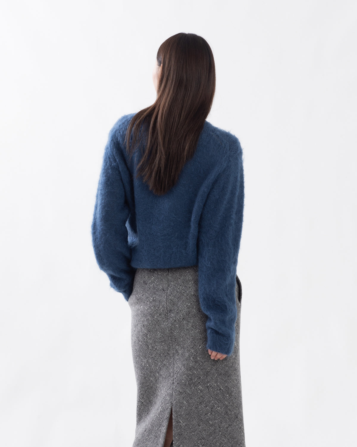 BRUSHED SUPER KID MOHAIR KNIT P/O (WOMEN'S)