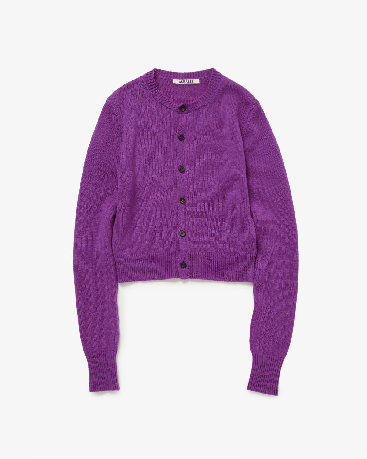 LIGHT CASHMERE KNIT CREW-NECK CARDIGAN
