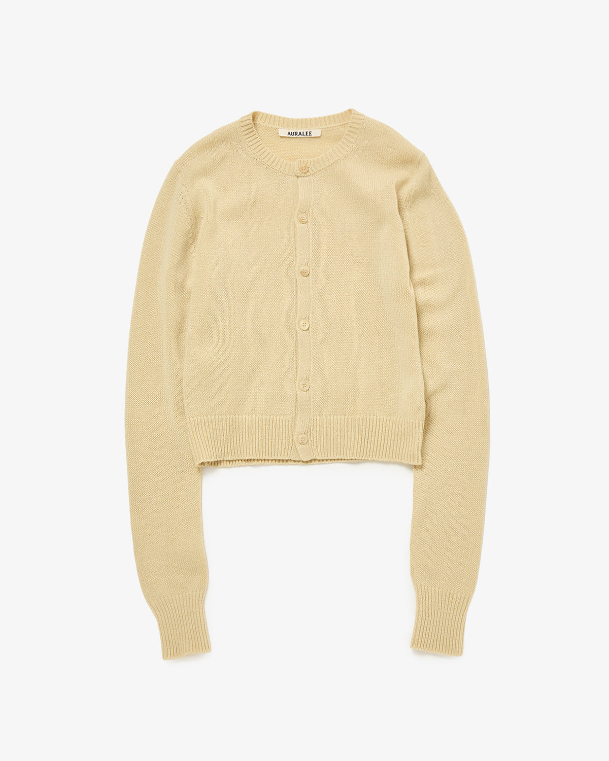 LIGHT CASHMERE KNIT CREW-NECK CARDIGAN