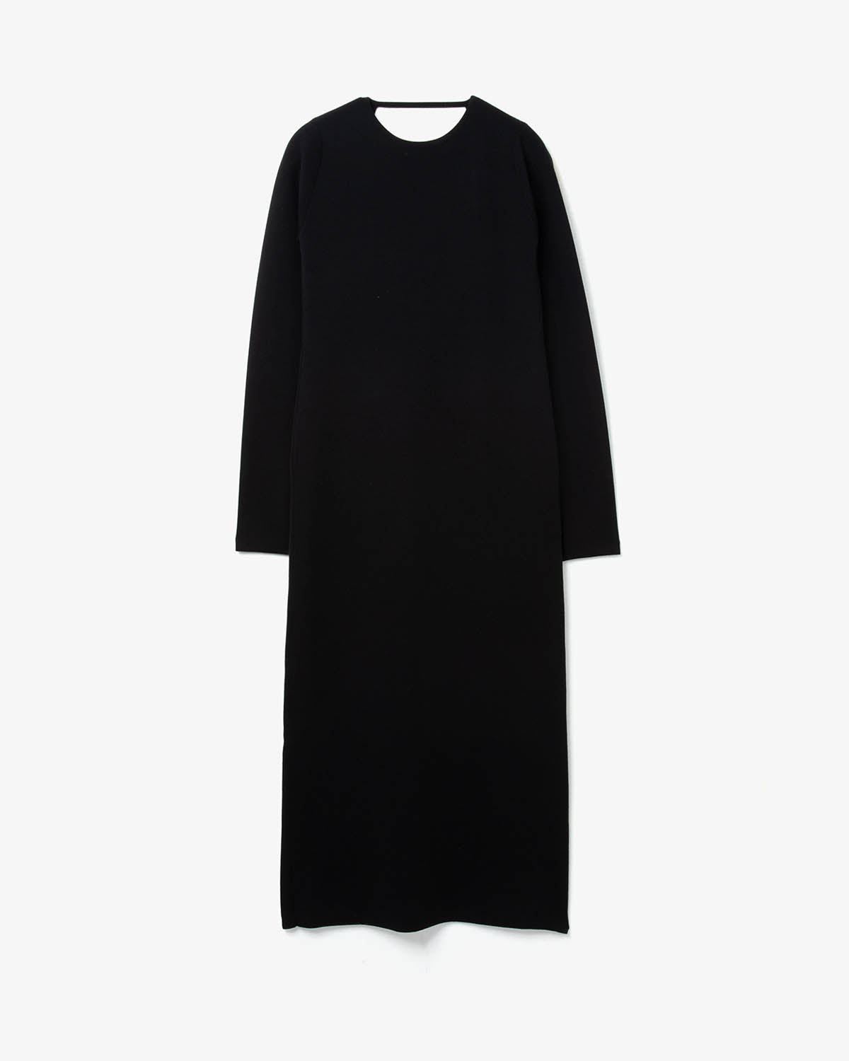 WOOL STRETCH DOUBLE FACE KNIT DRESS