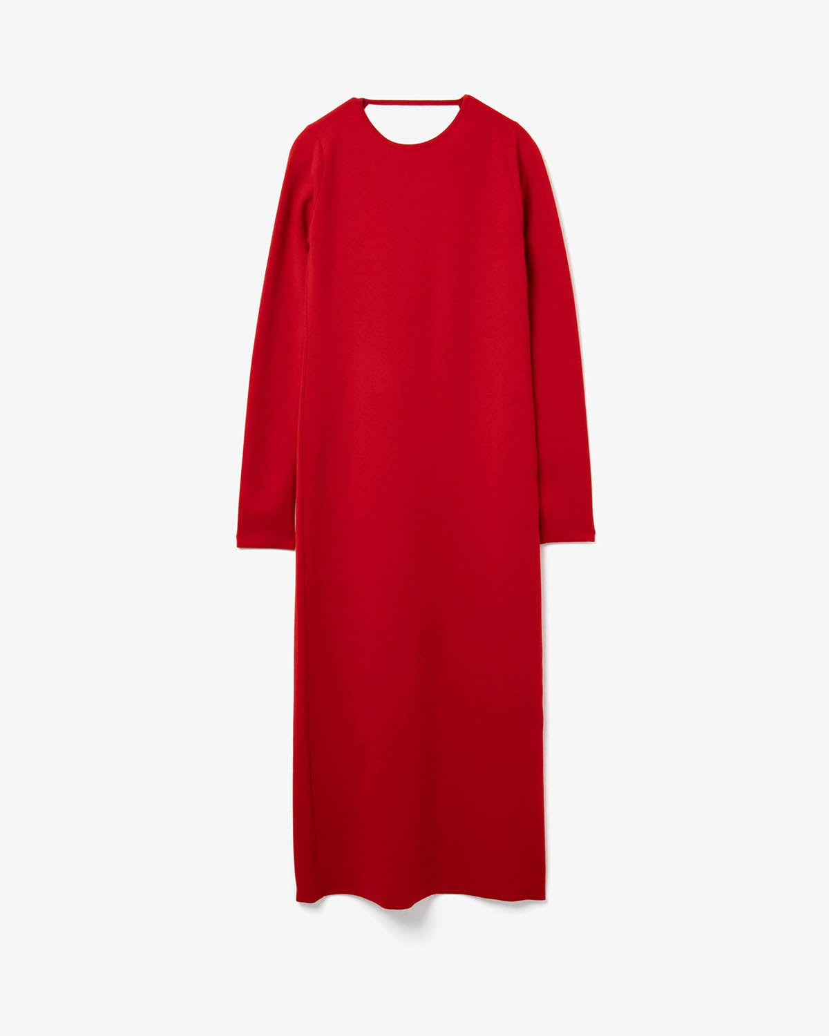 WOOL STRETCH DOUBLE FACE KNIT DRESS