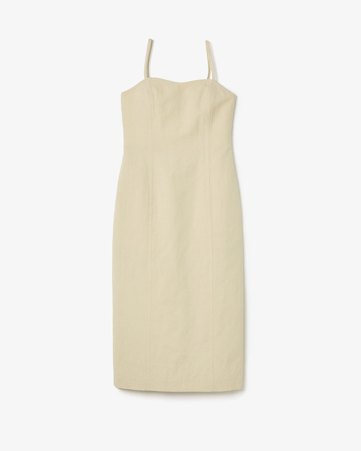WOOL COTTON LINEN OX CAMISOLE DRESS