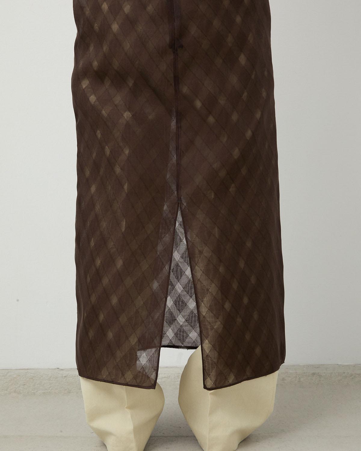 SHEER SILK COTTON CUT JACQUARD CAMISOLE DRESS