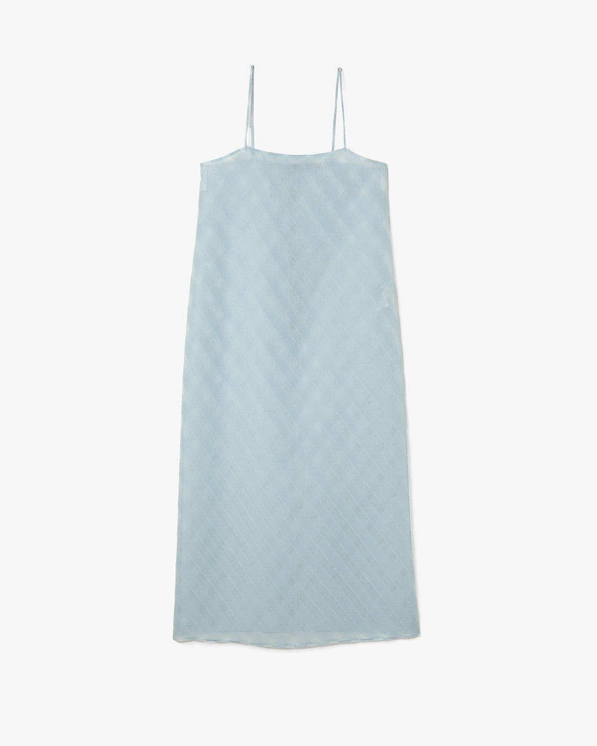 SHEER SILK COTTON CUT JACQUARD CAMISOLE DRESS