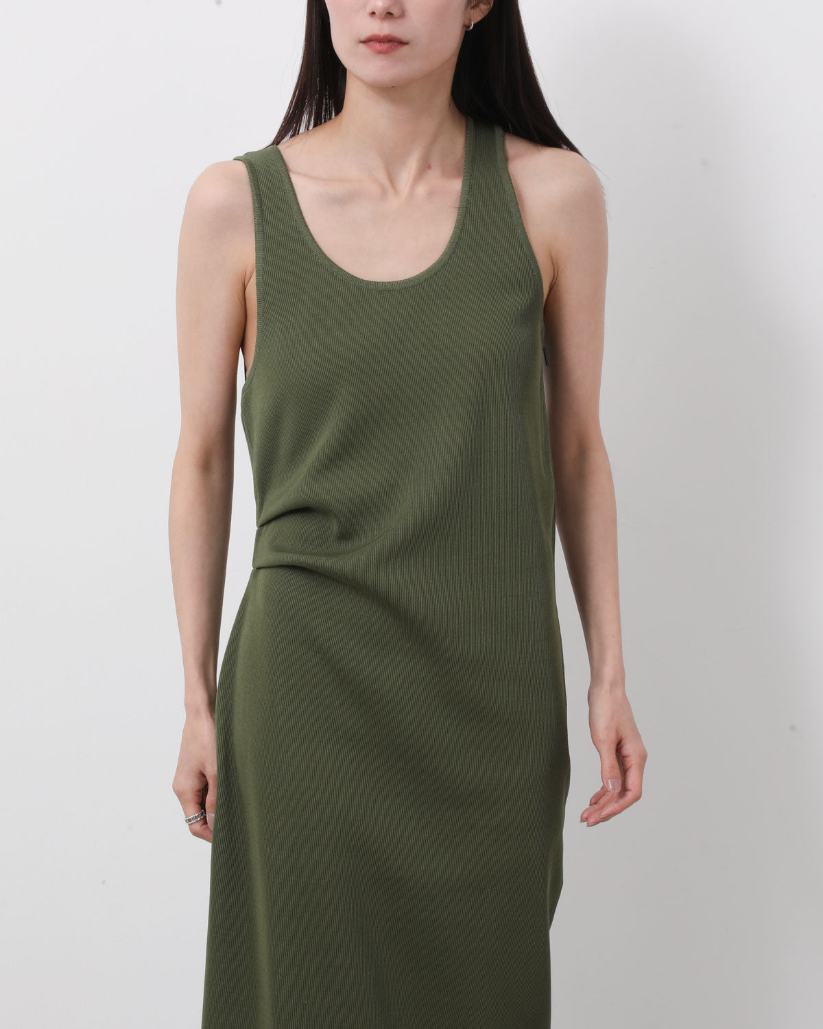 HIGH GAUGE TUCK RIB KNIT DRESS