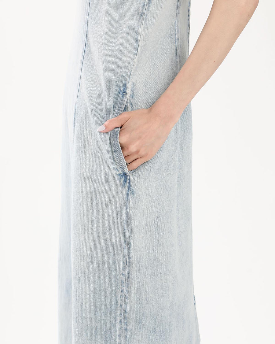 FADED SELVEDGE LIGHT DENIM DRESS – COVERCHORD