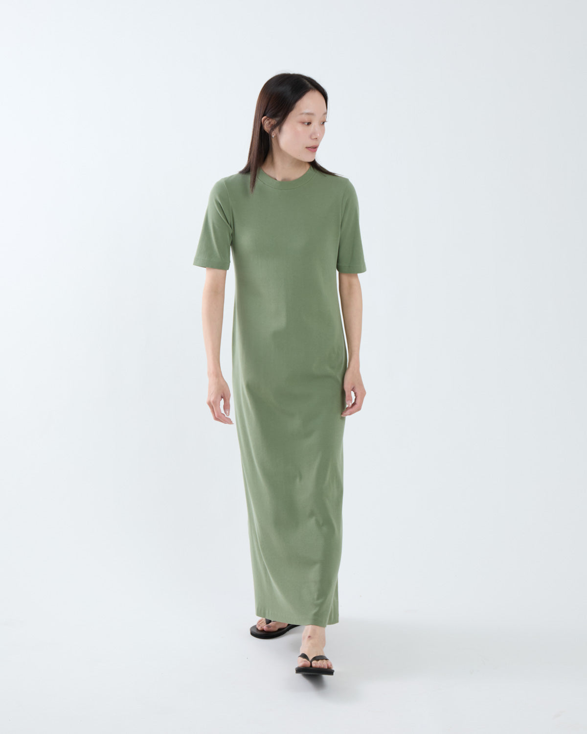 ORGANIC COTTON FINE RIB DRESS