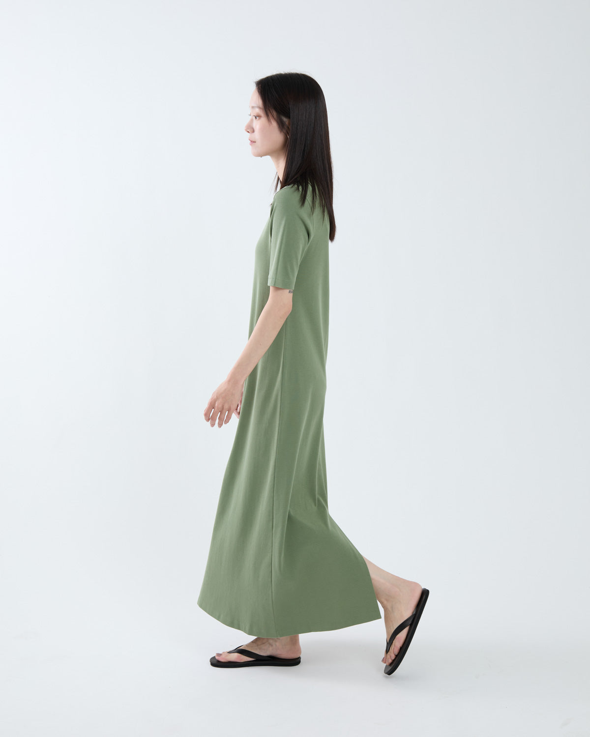 ORGANIC COTTON FINE RIB DRESS