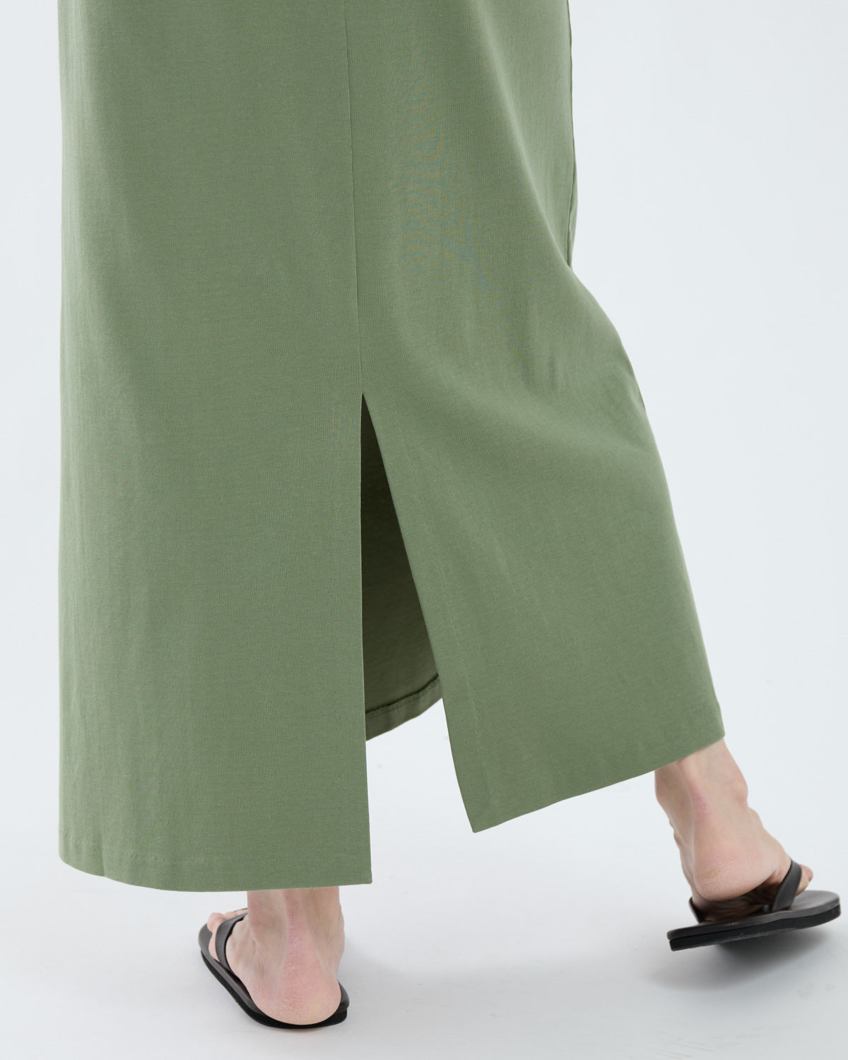 ORGANIC COTTON FINE RIB DRESS
