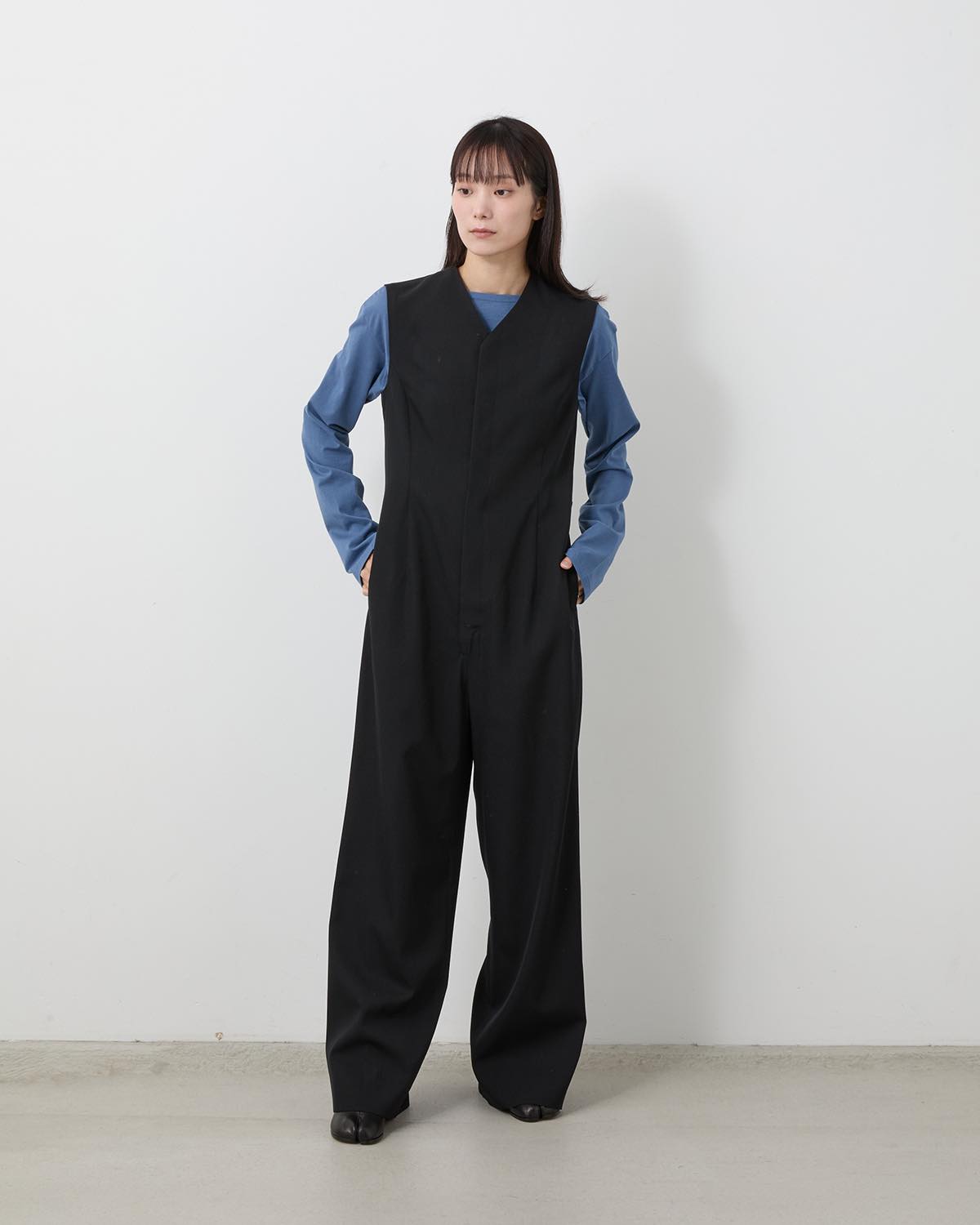 LIGHT WOOL MAX GABARDINE JUMPSUIT
