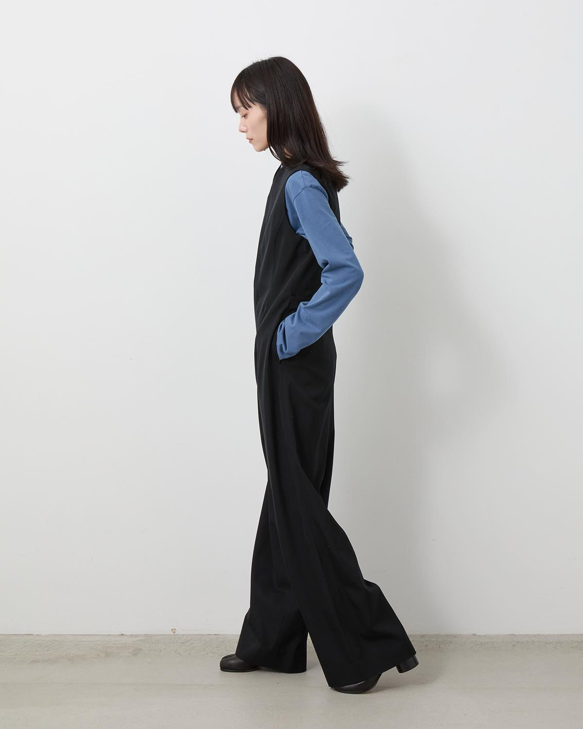 LIGHT WOOL MAX GABARDINE JUMPSUIT