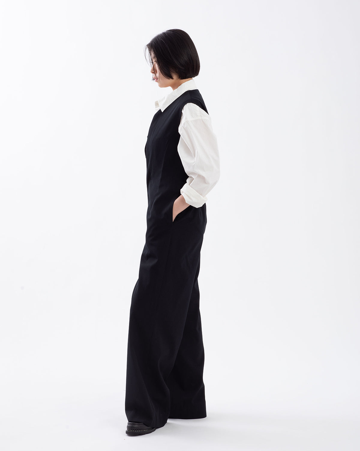 LIGHT WOOL MAX GABARDINE JUMPSUIT