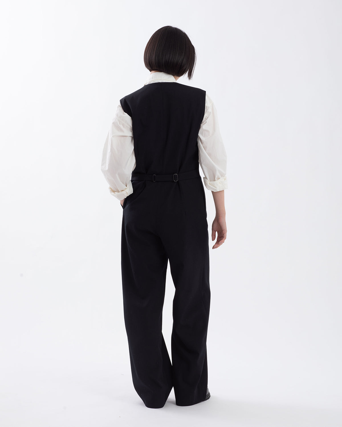 LIGHT WOOL MAX GABARDINE JUMPSUIT