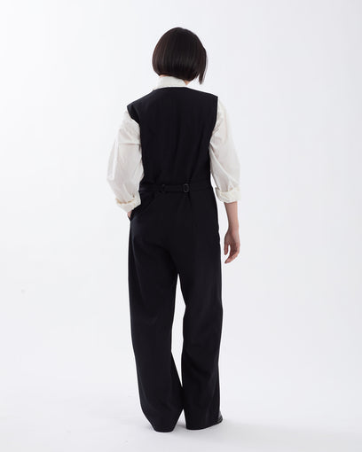 LIGHT WOOL MAX GABARDINE JUMPSUIT