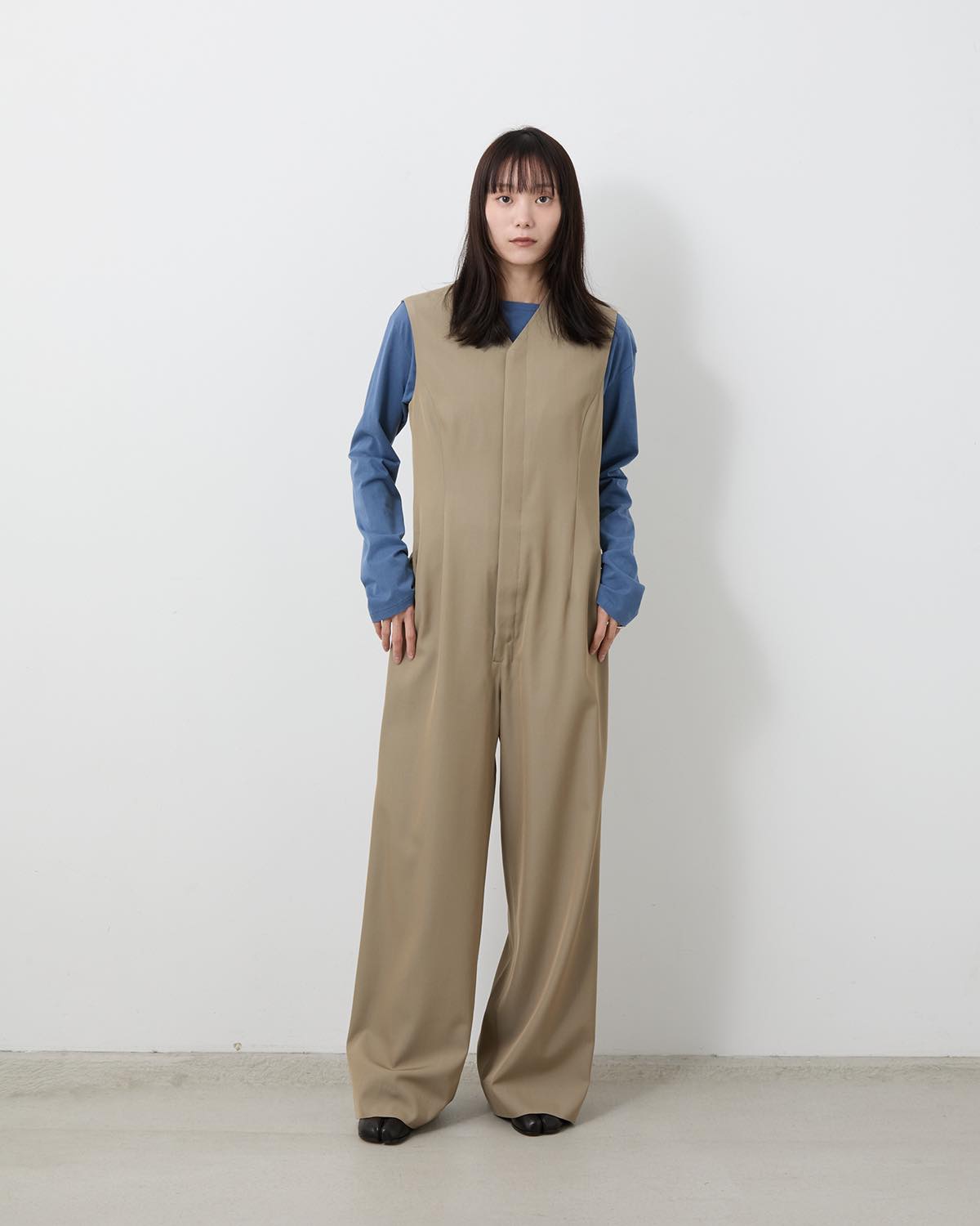 LIGHT WOOL MAX GABARDINE JUMPSUIT