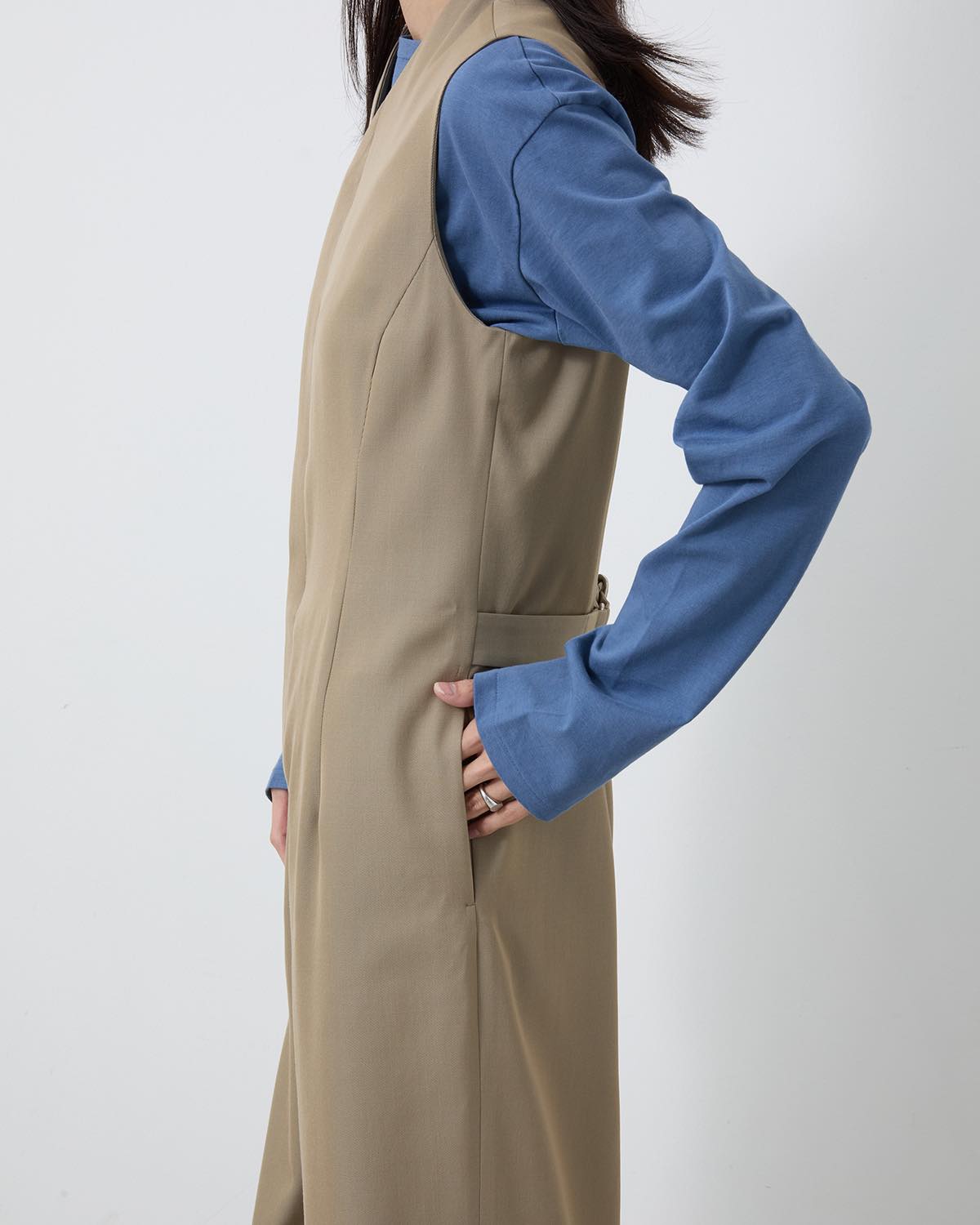 LIGHT WOOL MAX GABARDINE JUMPSUIT