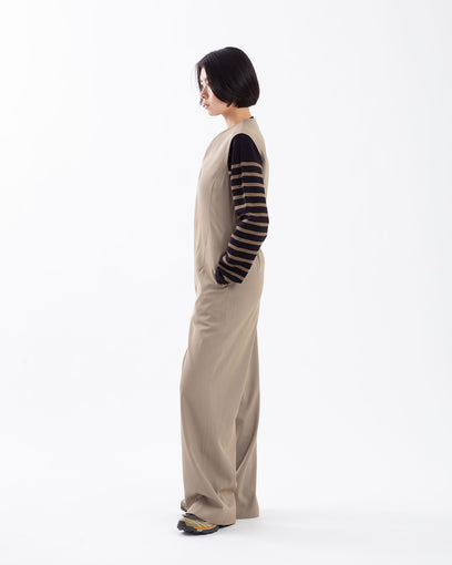 LIGHT WOOL MAX GABARDINE JUMPSUIT