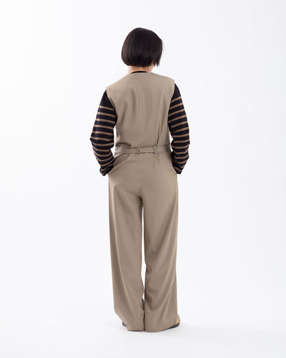 LIGHT WOOL MAX GABARDINE JUMPSUIT