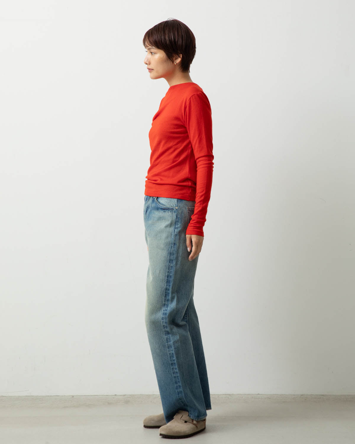 SELVEDGE FADED HEAVY DENIM PANTS (WOMEN'S)