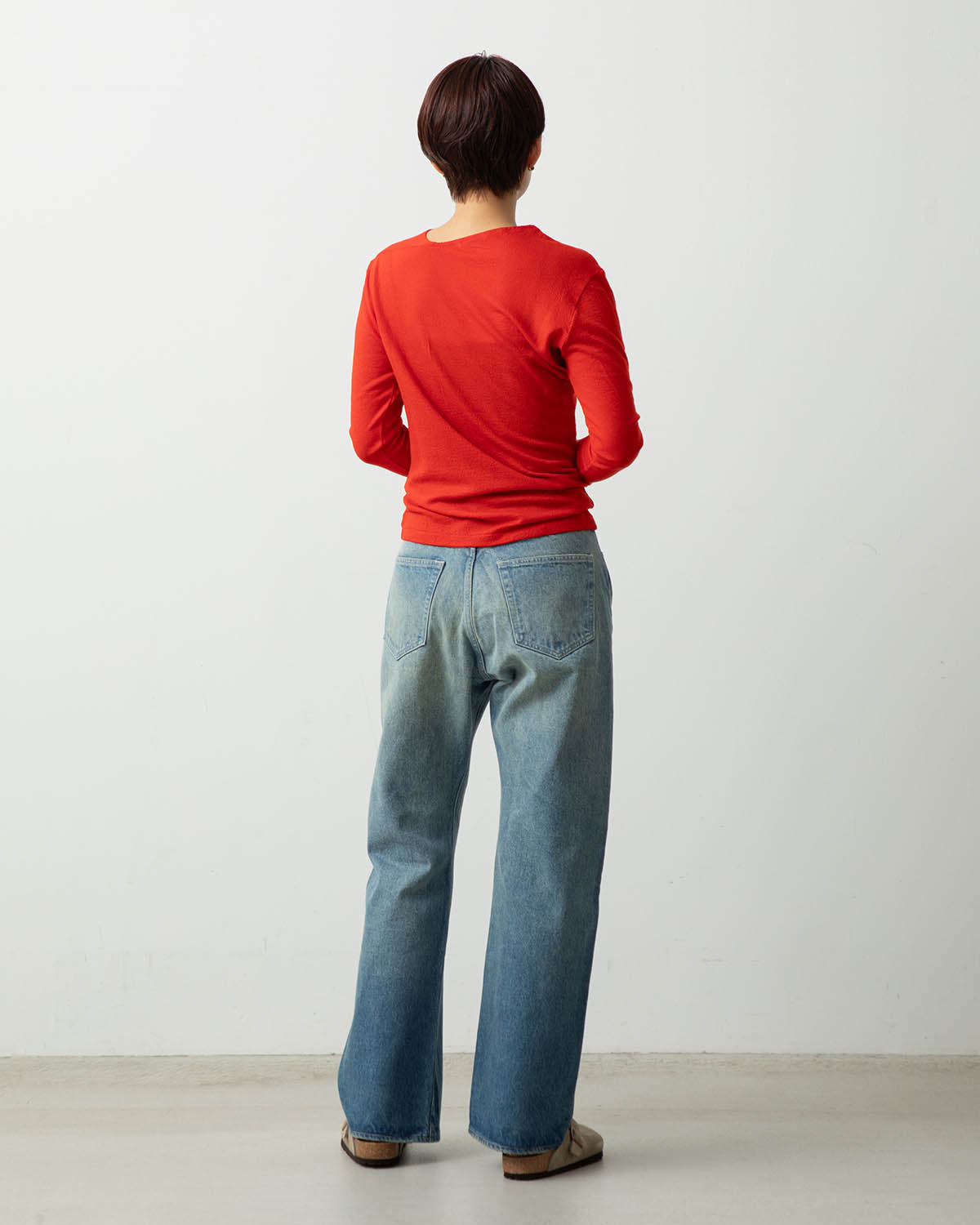 SELVEDGE FADED HEAVY DENIM PANTS (WOMEN'S)