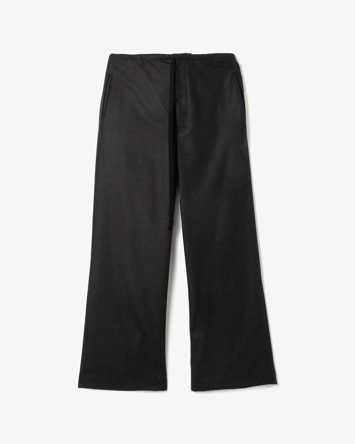 WOOL FULLING FLANNEL DRAWSTRING PANTS