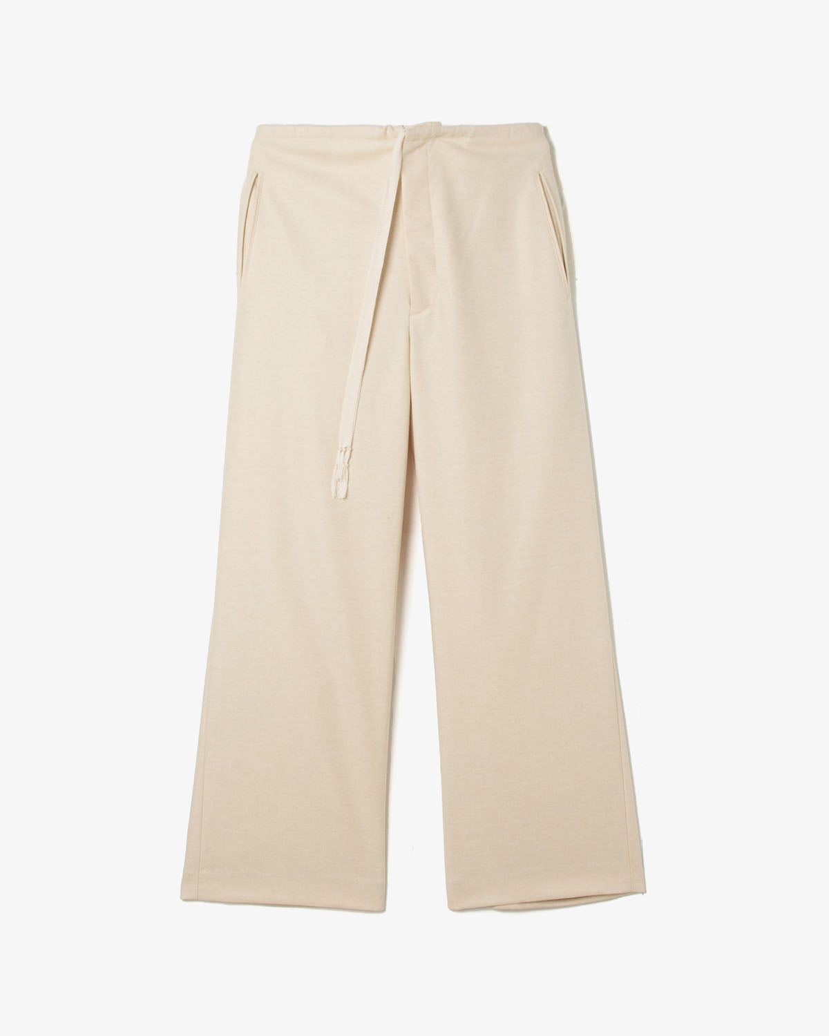 WOOL FULLING FLANNEL DRAWSTRING PANTS