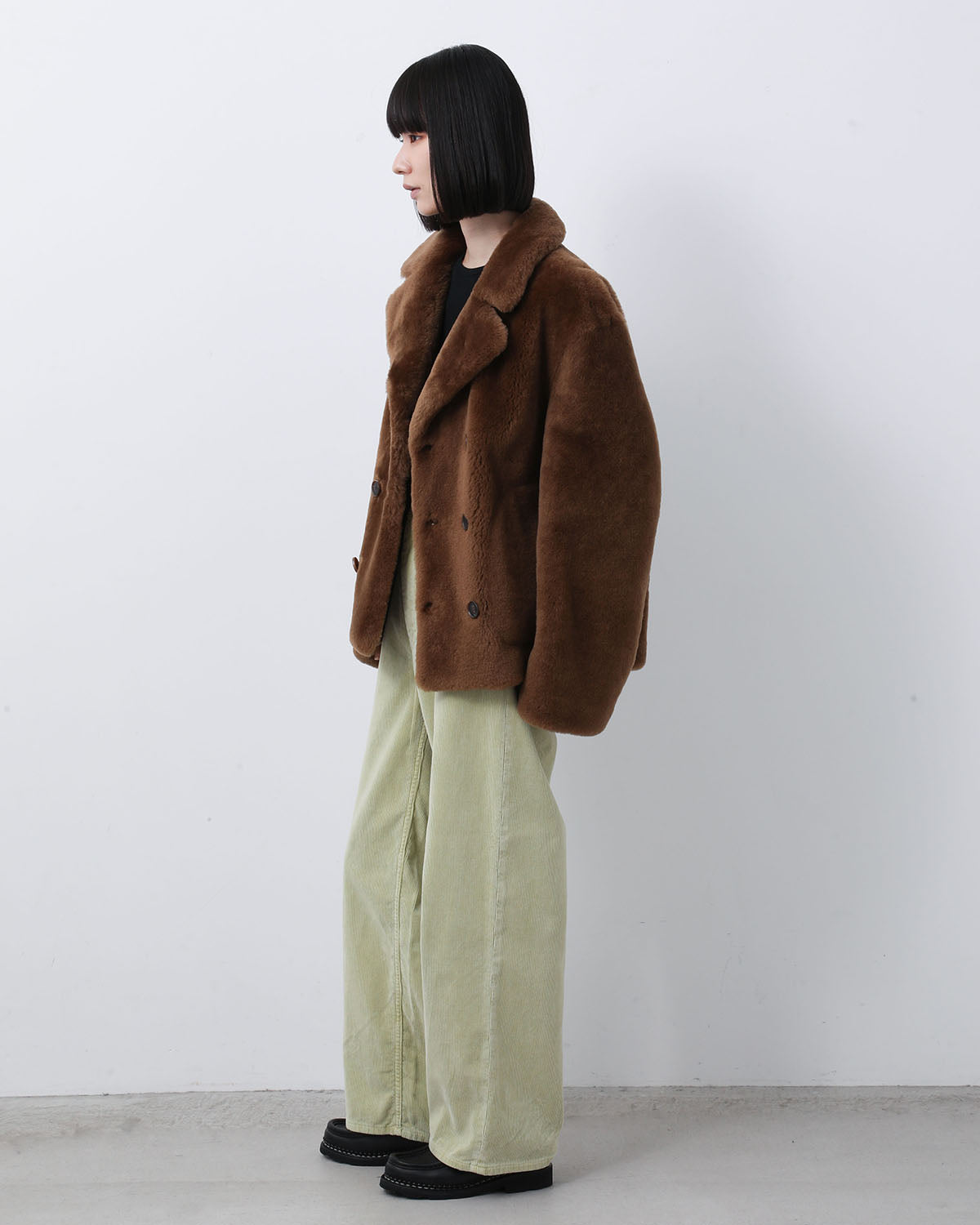 PIGMENT DYED FINX CORDUROY WIDE 5P PANTS (WOMEN'S)