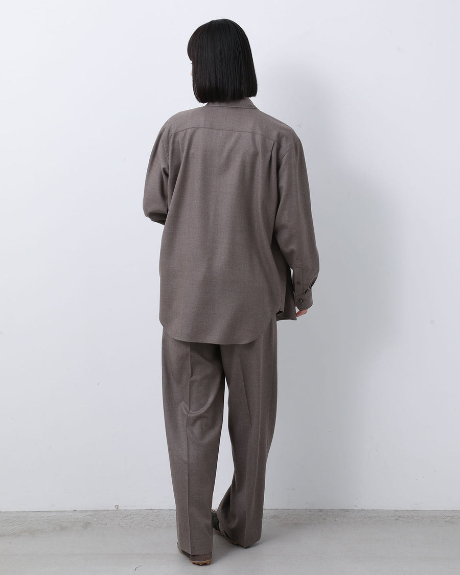 SUPER LIGHT WOOL TWO-TUCK SLACKS (WOMEN'S) – COVERCHORD