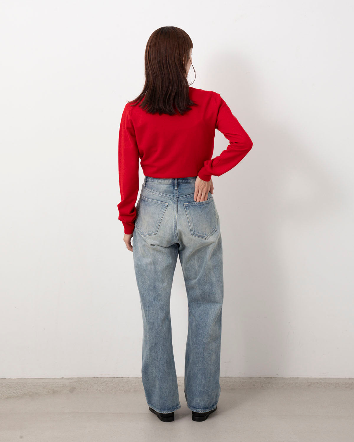 SELVEDGE FADED HEAVY DENIM PANTS (WOMEN'S)