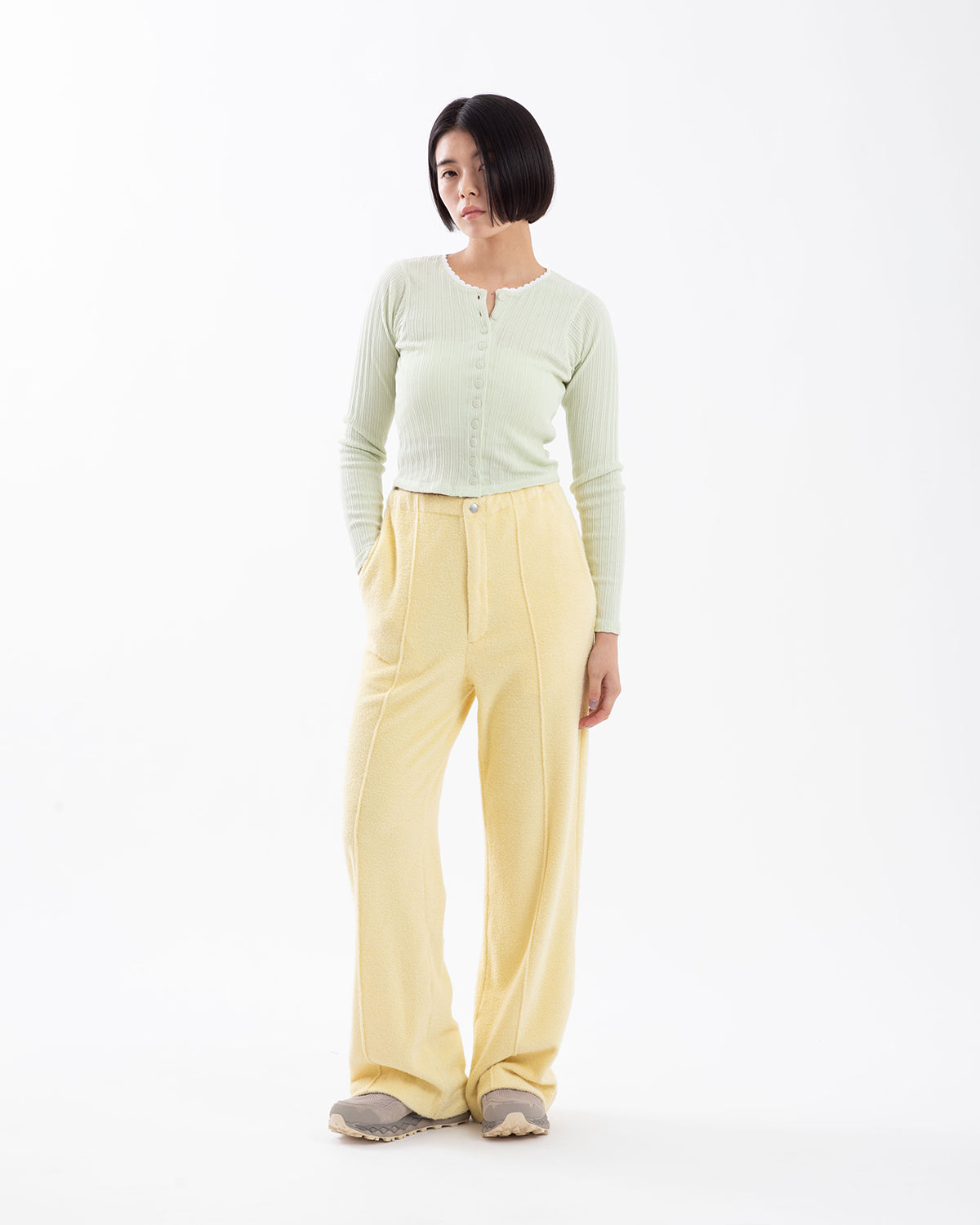 COTTON NYLON PILE PANTS (WOMEN'S)